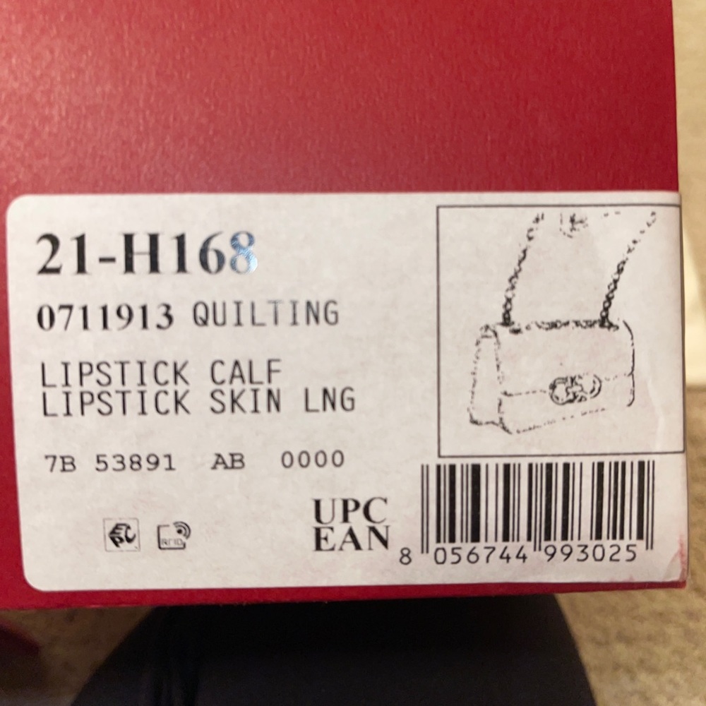 Brand New Limited Edition (44 of 100 made) QUILTED GANCINI FLAP BAG Lipstick Red - Picture 5 of 6